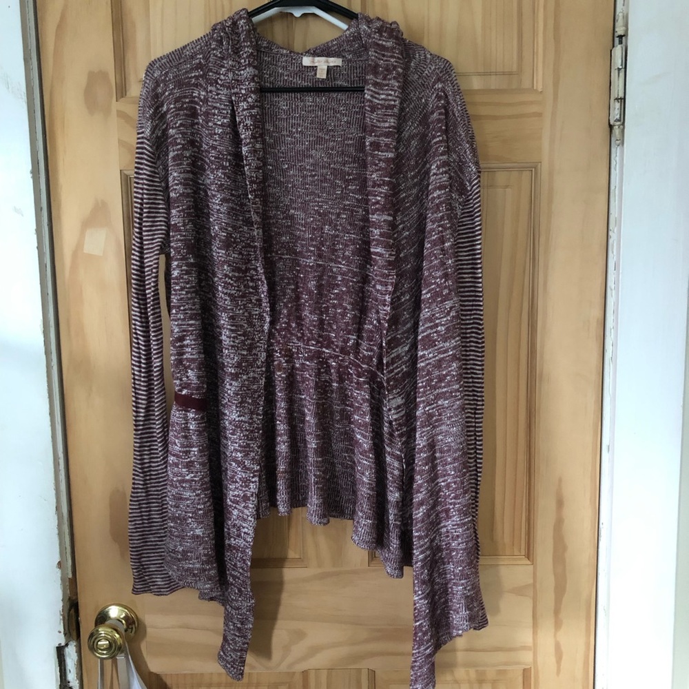 Open Front Knit Cardigan - Sz M
